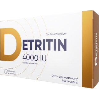 Detritin witamina D3 4000j.m. 60 tabletek