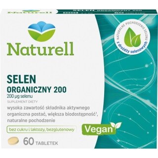 NATURELL Selen Organiczny 200 60 tabletek