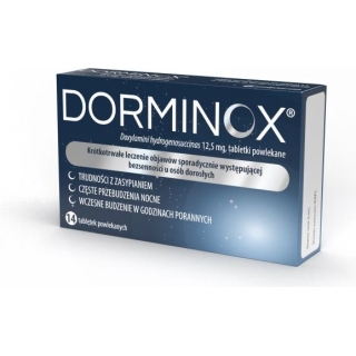 Dorminox 12,5 mg 14 tabletek powlekanych