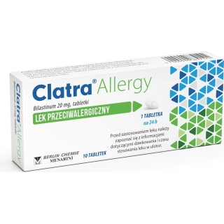 Clatra Allergy 20 mg 10 tabletek