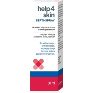 Help4Skin SEPTI-SPRAY aerozol na skórę roztwów 50 ml