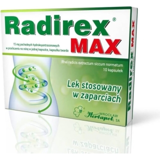 Radirex MAX 0,375 g 10 kapsułek twardych