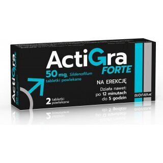 Actigra Forte 50mg 2 tabletki