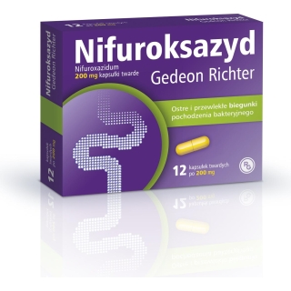 Nifuroksazyd 200 mg 12 kapsułek