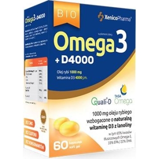 bio Omega3 D4000  60 kapsułek