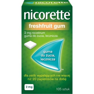 Nicorette FreshFruit Gum 2mg 105 sztuk
