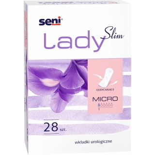 Wkładki urologiczne SENI LADY SLIM Micro 28 sztuk