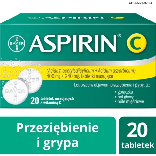 Aspirin C 20 tabletek musujących
