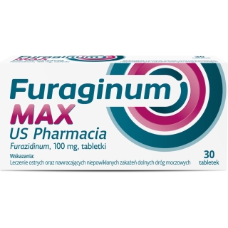 Furaginum Max US Pharmacia 100mg 30 tabletek