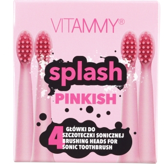 Końcówki do szczoteczki sonicznej VITAMMY pinkish splash różowe 4 sztuki