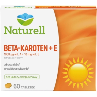 NATURELL Beta-karoten + E 60 tabletek