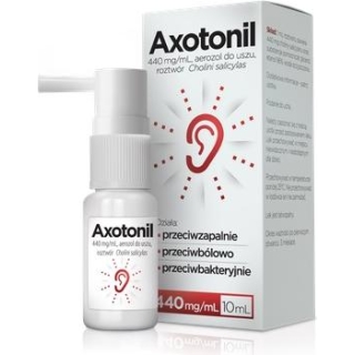 Axotonil aerozol do uszu 0,44g/ml 10ml