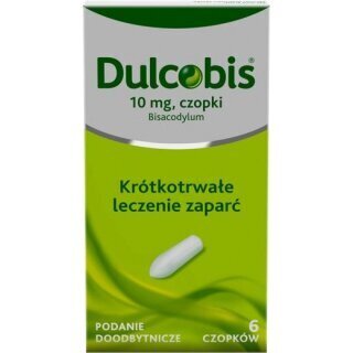 Dulcobis 10 mg 6 czopków