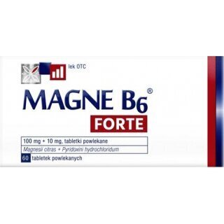 Magne B6 Forte 100mg + 10mg  60 tabletek