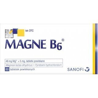 Magne B6 48mg + 5mg 60 tabletek