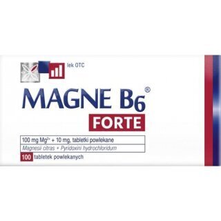 Magne B6 Forte 100mg + 10mg 100 tabletek