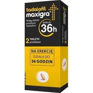 Tadalafil Maxigra 0,01g 2 tabletki