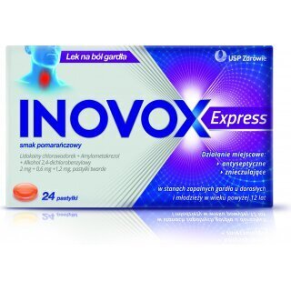Inovox Express smak pomarańczowy 24 pastylki