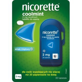 Nicorette Coolmint 2mg 20 tabletek do ssania
