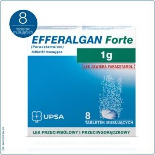 Efferalgan Forte 1000mg 8 tabletek musujących