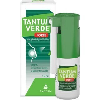 Tantum Verde Forte aerozol do stosowania w jamie ustnej, 15ml