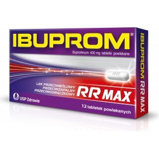Ibuprom RR MAX 400mg, 12 tabletek powlekanych
