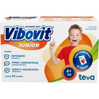 Vibovit Junior truskawkowy 30 saszetek