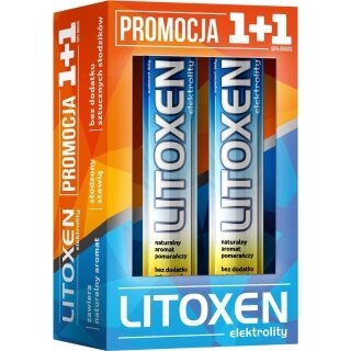 Litoxen elektrolity 1+1 Zestaw promocyjny 40 tabletek musujących