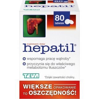 Hepatil 0,15 g 80 tabletek
