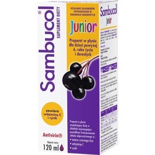 Sambucol Junior płyn powyżej 6 roku życia i dorosłych 120 ml