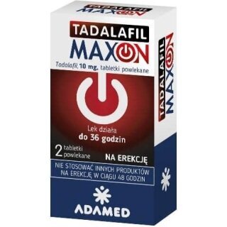 Tadalafil Maxon 0,01g 2 tabletki