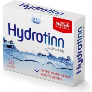 Hydrotinn pomaga usuwać nadmiar wody z organizmu 30 kapsułek