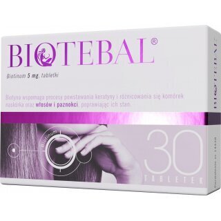 Biotebal biotyna 5mg 30 tabletek