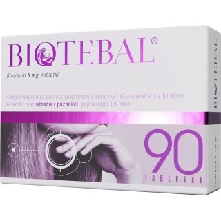 Biotebal biotyna 5mg 90 tabletek