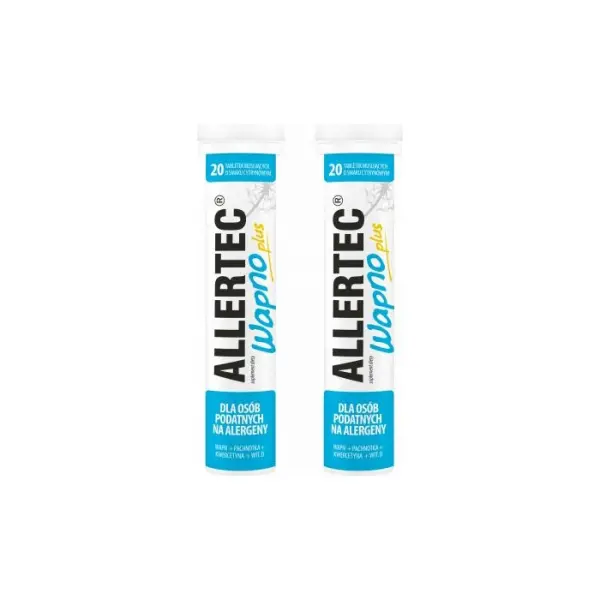2 x Allertec wapno plus 20 tabletek musujących