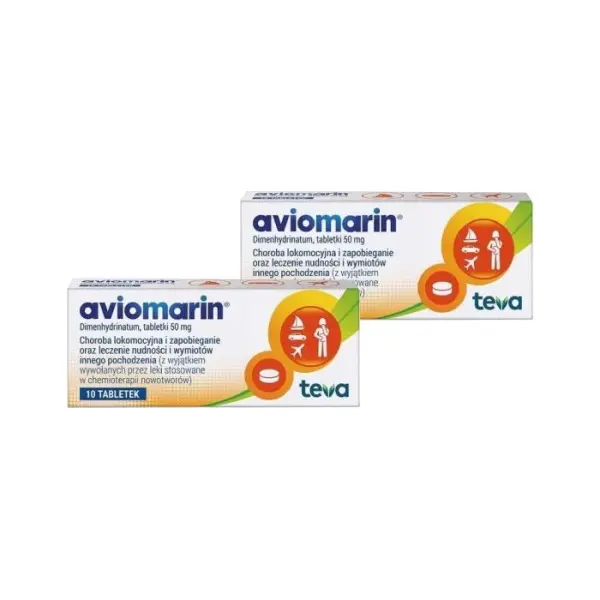 2 x Aviomarin 10 tabletek