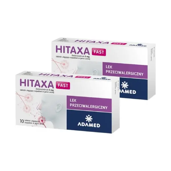 2 x Hitaxa Fast 5mg 10 tabletek