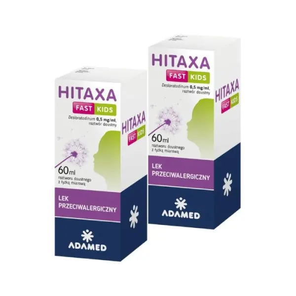 2 x Hitaxa Fast Kids 500mcg/ml syrop 60 ml