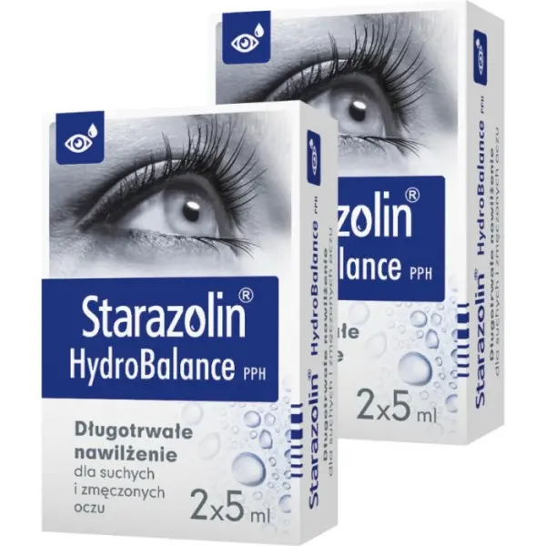 2 x STARAZOLIN HydroBalance PPH, krople do oczu, 2 x 5 ml