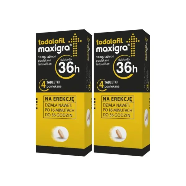 2 x Tadalafil Maxigra 10 mg 4 tabletki powlekane