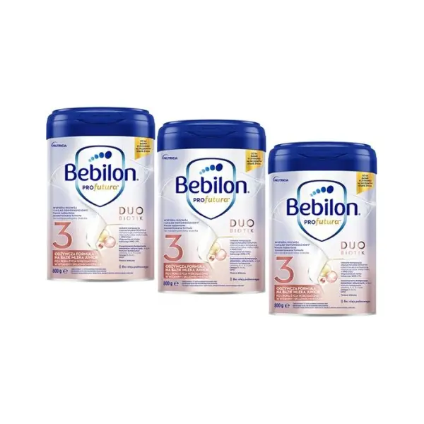 3 x Bebilon Profutura DUO BIOTIK 3 proszek 800g