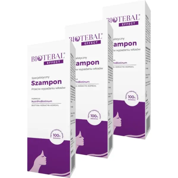 3 x BIOTEBAL EFFECT Specjalistyczny Szampon 200ml