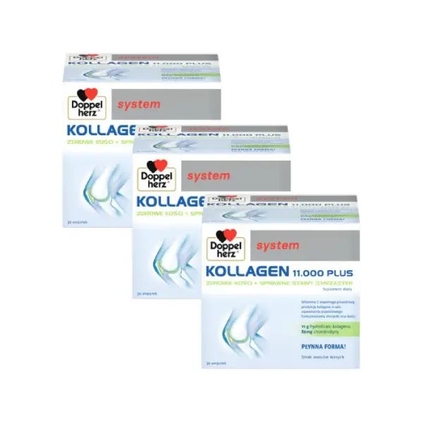 3 x Doppelherz System Kollagen 11.000 PLUS