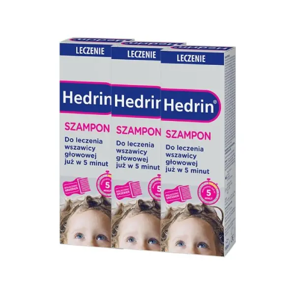 3 x Hedrin Szampon, 100 ml