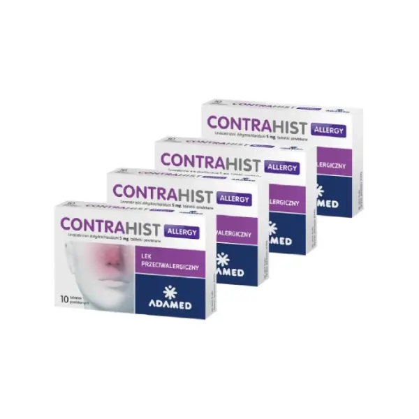 4 x Contrahist Allergy 10 tabletek