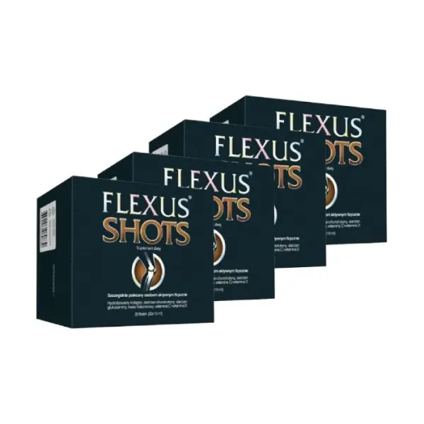 4 x Flexus Shots płyn doustny 20 fiolek po 10ml
