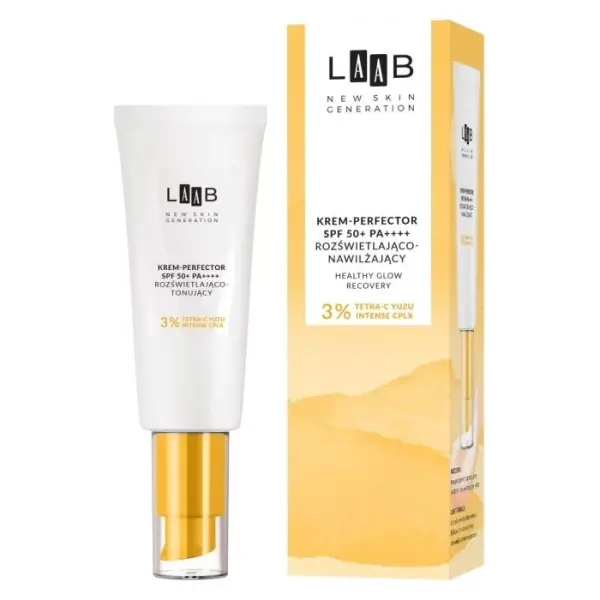 AA LAAB TETRA-C YUZU Krem-perfector SPF50 rozświetlająco-nawilżający, 40 ml