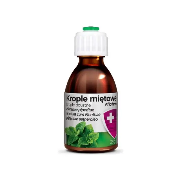 AFLOFARM, Krople miętowe na niestrawność, 35 g