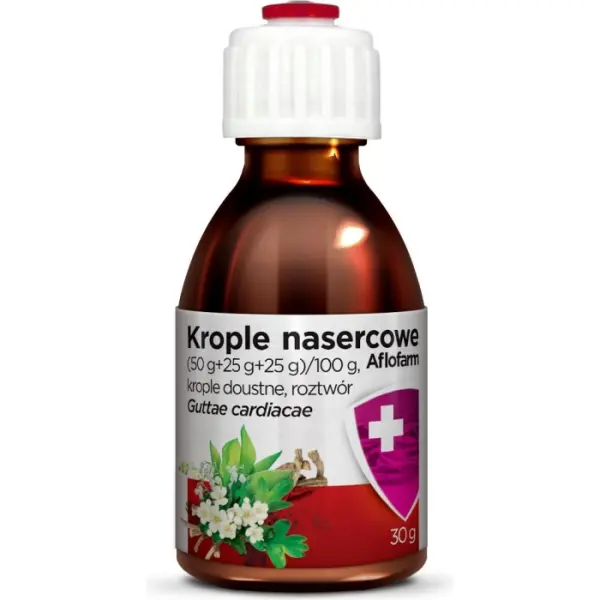 AFLOFARM, Krople nasercowe, niewydolność krążenia, 30 g