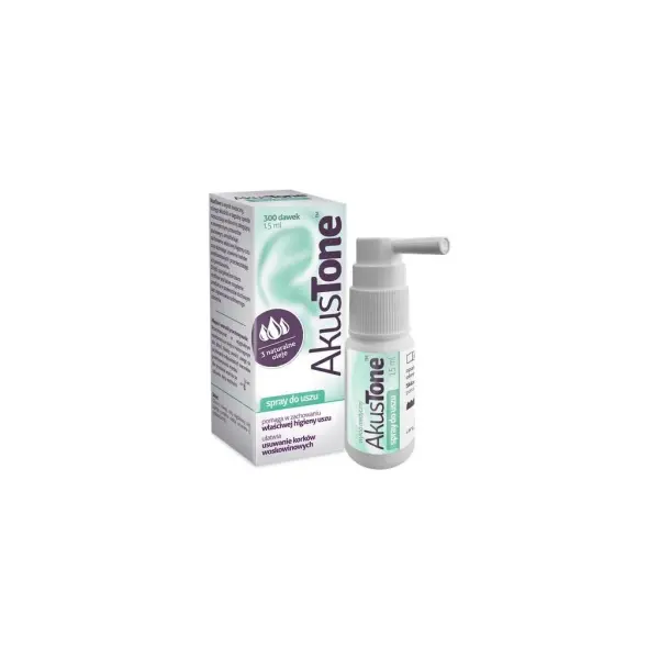 Akustone spray do higieny uszu 15 ml